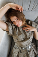 Aurelia Lifts Her Dress On The Grey Chair gallery from CHARMMODELS by Domingo - #13