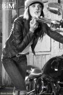 Karmen in Classic Softail B W gallery from BODYINMIND by D & L Bell - #5