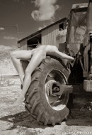 Angelina in Red Tractor gallery from GALLERY-CARRE by Didier Carre - #1