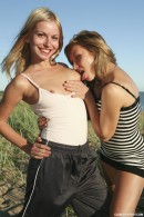 Ilona I & Lina in Two hot teens naked in public gallery from CLUBSEVENTEEN - #11
