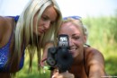Jessie C & Naomi I in Naked girls with guns gallery from CLUBSEVENTEEN - #15