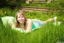 Sue A in Sue masturbating in the garden gallery from CLUBSEVENTEEN - #12