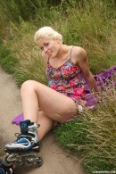 Cathy I in Roller skate girl Cathy pleases herself gallery from CLUBSEVENTEEN - #5