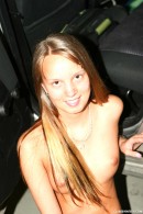 Elena D in Young Elena pleases herself in a parking lot gallery from CLUBSWEETHEARTS - #4