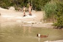 Nela A & Jenny O in Jenny and Nela at the public nude beach video from CLUBSWEETHEARTS - #9