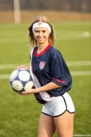 Violette in Naked USA soccer player video from CLUBSEVENTEEN - #1