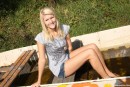 Nella B in Lovely blonde Nella getting naked outdoors video from CLUBSWEETHEARTS - #3