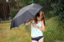Anouk I in Anouk exposing herself in the rain. video from CLUBSEVENTEEN - #1