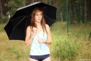 Anouk I in Anouk exposing herself in the rain. video from CLUBSEVENTEEN - #8