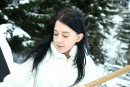 Linda O in Snow shoveling teen strokes pussy video from CLUBSEVENTEEN - #5