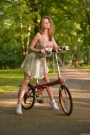 Cam Girl Merry Pie Riding Her Bike Without Panties gallery from CLUBSEVENTEEN - #4