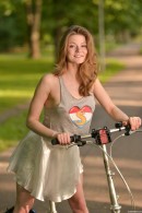 Cam Girl Merry Pie Riding Her Bike Without Panties gallery from CLUBSEVENTEEN - #9