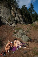 Sara J & Nessy & Ester B in Naked Mountain Climbing Part 2 gallery from CLUBSEVENTEEN - #5