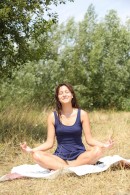 Cindy T in Cindy Doing Yoga Exercise Outdoors gallery from CLUBSEVENTEEN - #11