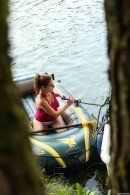 Antonia S in Big Tit Girl Masturbating In A Rowing Boat gallery from CLUBSEVENTEEN - #4