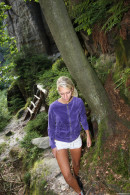 Sara J in Masturbating In The Woods gallery from CLUBSEVENTEEN - #5