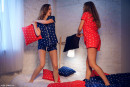 Kay J & Nasita in Red And Blue gallery from ALEX-LYNN by Alex Lynn - #8