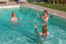 Ashley J & Courtney K & Rosie H in Wet T-Shirts In The Pool gallery from REALBIKINIGIRLS - #2