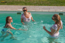 Ashley J & Courtney K & Rosie H in Wet T-Shirts In The Pool gallery from REALBIKINIGIRLS - #3