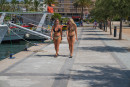 Laura T & Lucy C in Topless At The Marina gallery from REALBIKINIGIRLS - #8