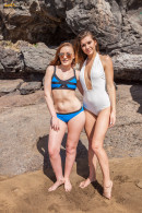 Atena D & Rosie H in On The Rocks gallery from REALBIKINIGIRLS - #7