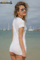 Ana S in White T-Shirt gallery from REALBIKINIGIRLS - #2