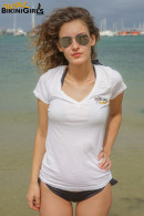 Ana S in White T-Shirt gallery from REALBIKINIGIRLS - #4