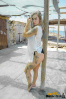 Lauren B in Busty Blonde Tattoos gallery from REALBIKINIGIRLS - #3