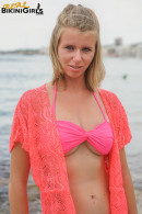 Fauve D in Pink Shawl Topless gallery from REALBIKINIGIRLS - #1