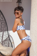 Terry T in Blue Flowers gallery from REALBIKINIGIRLS - #6