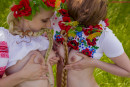 Nika & Krystal in Ukrainian Style gallery from MILENA ANGEL by Erik Latika - #1