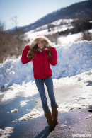 Melody Rose Showing Off In The Snow gallery from TEENDREAMS - #1