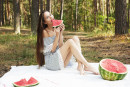 Leona Mia in Watermelon gallery from METART by Flora - #16