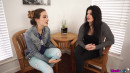 Kylie Nymphette & Lucia Love in Paying For Pizza gallery from WANKITNOW - #2