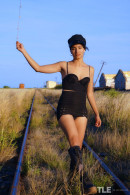Solange in Abandoned Train 1 gallery from LOVE HAIRY by Oliver Nation - #2