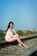Gabby Bella in Supermodel In White Panties At Rails gallery from CHARMMODELS by Domingo - #12