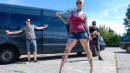 Tattooed German MILF Lady Kinky Cat Eats Jizz In Steamy Bus Sex gallery from LETSDOEIT - #1