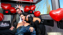 Sexy Brunette German Babe Black Sophie Fucks In The Bus On Valentine's Day gallery from LETSDOEIT - #7