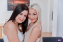 Little Eliss & Lovita Fate in Curious Lad Watches Lesbian Games gallery from TMWVRNET - #15