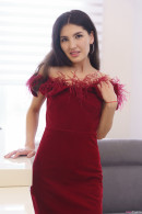 Azumi Liu In A Sexy Holiday Dress gallery from TEENDREAMS - #1